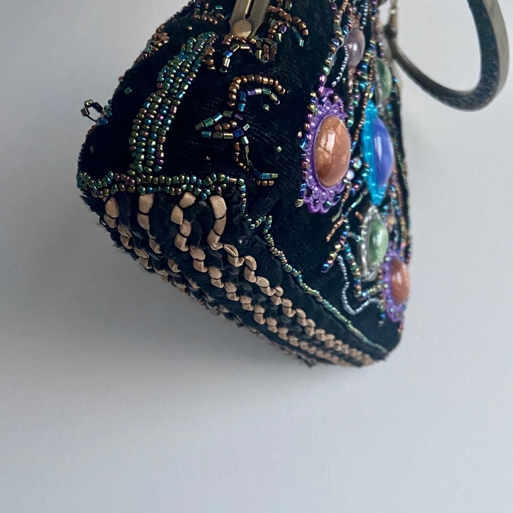 Butler & Wilson Vintage Gemstone Beaded Clutch Bag - Picture 10 of 12